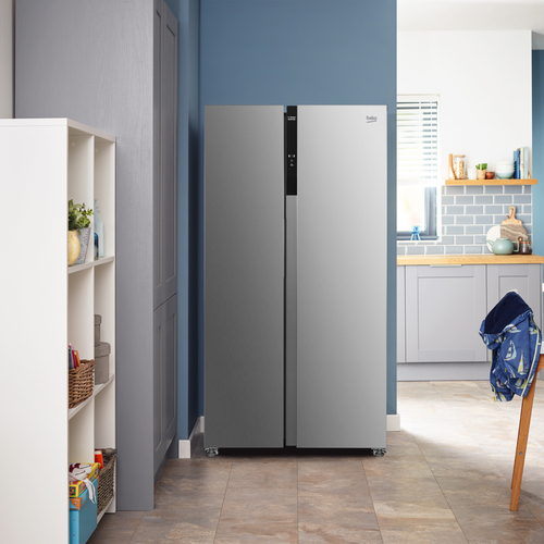 Beko ASL1532PX Freestanding Frost Free American Style Fridge Freezer with Fast Freeze – image 4