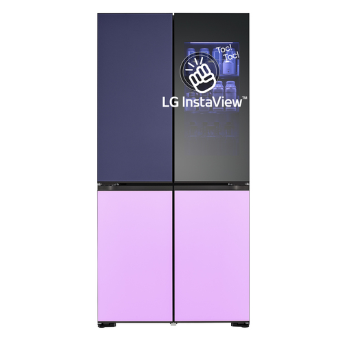 LG InstaView GMV960NNME side-by-side холодильник Отдельно стоящий 617 L Разноцветный