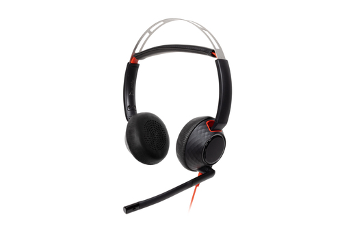 HP Poly Auriculares estéreo Poly Blackwire 5220 USB-C + Conector de 3,5 mm + Adaptador USB-C/A imagen 12