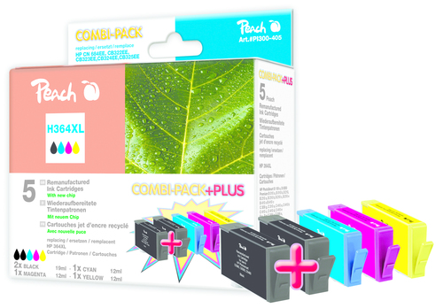 Peach Combi-Pack Sort Gul Cyan Magenta