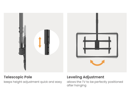 Equip 32"-60" Dual Screen Ceiling Mount – image 5