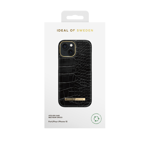 iDeal of Sweden Atelier Case iPhone 15 Neo Noir Croco – image 3