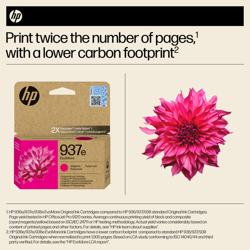 HP 937E EvoMore Original Ink Cartridge High Yield Magenta 4S6W7NE - image 2