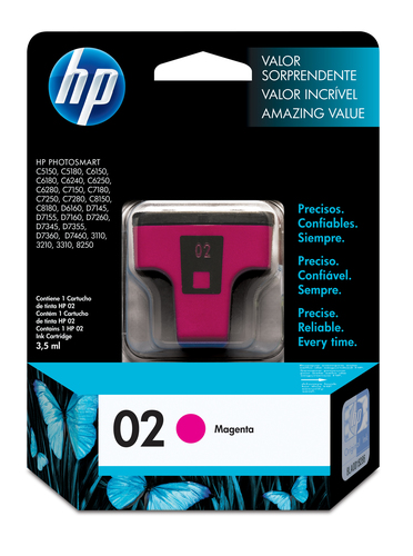 Cartucho HP 02 Magenta 370 Páginas C8772WL - Código: C8772WL | Compra en Guadalajara