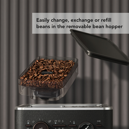 KitchenAid Semi Automatic Espresso Machine with Burr Grinder Cast Iron Black - image 3