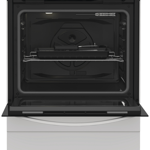 Indesit I6G3PMW/UK 60cm Wide Single Oven Dual Fuel Cooker - White - A Rated, White - image 7
