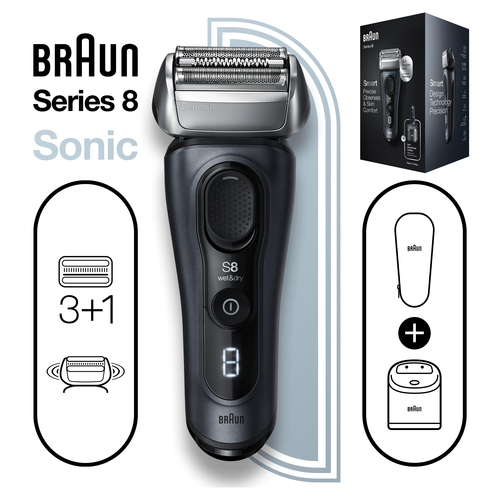 Braun Series 8 81761498 men's shaver Foil shaver Trimmer Grey – image 3