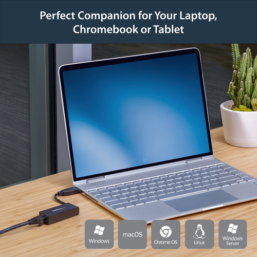 StarTech.com USB 3.0 to Gigabit Ethernet Network Adapter, 10/100/1000 Mbps, USB to RJ45, USB 3.0 to LAN Adapter, USB 3.0 Ethernet Adapter (GbE), TAA Compliant – image 9