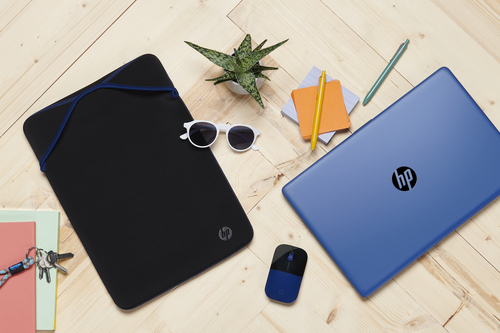 HP Protective Reversible 15.6 Black/Blue Laptop Sleeve – image 7