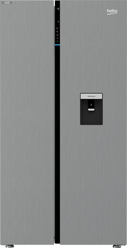 Beko ASD234FVPX Freestanding American Style Fridge Freeze with HarvestFresh™