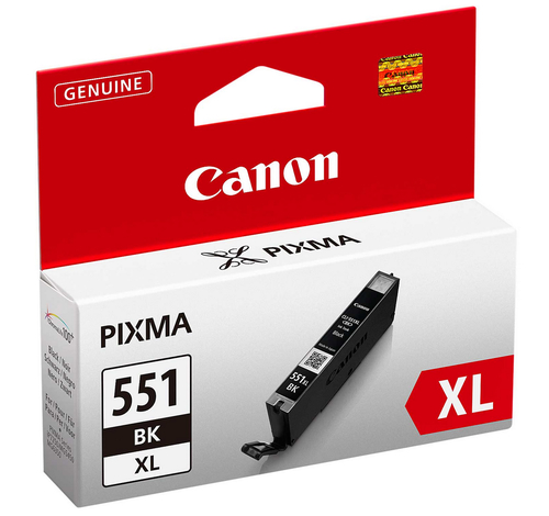Canon CLI551XLBK Black High Yield Ink Cartridge 11ml - 6443B001