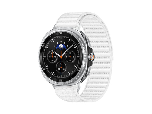 Samsung Galaxy Watch 8 Classic, Bluetooth, 46mm, Hybrid Band, Black + Fabric Band, White, S/M