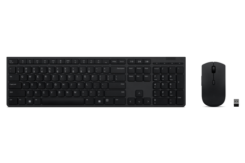 Lenovo 4X31K03970 keyboard Mouse included RF Wireless + Bluetooth Arabic Black – image 1