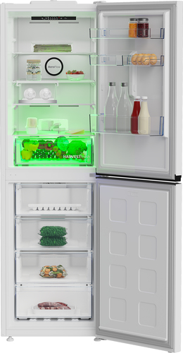 Beko CNG4692VW 192cm High 50 50 Frost Free Fridge Freezer in White 60c - image 3