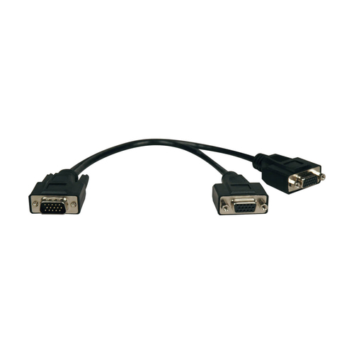 CABLE DIVISOR EN Y VGA DE ALTA  RESOLUCION HD15 M A 2X H 30CM  - P516-001-HR