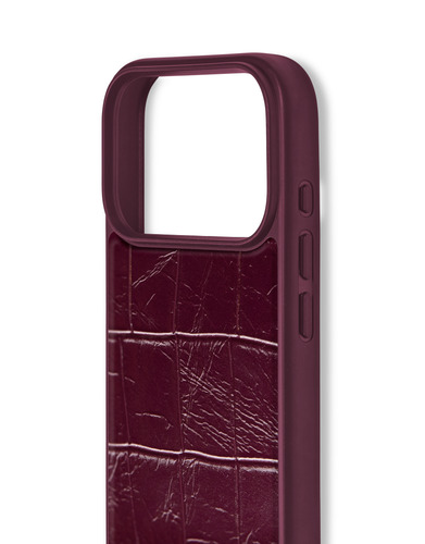 iDeal of Sweden Vegan Leather Case MagSafe iPhone 17 Pro / 18 Pro Fine Wine Croco – image 3