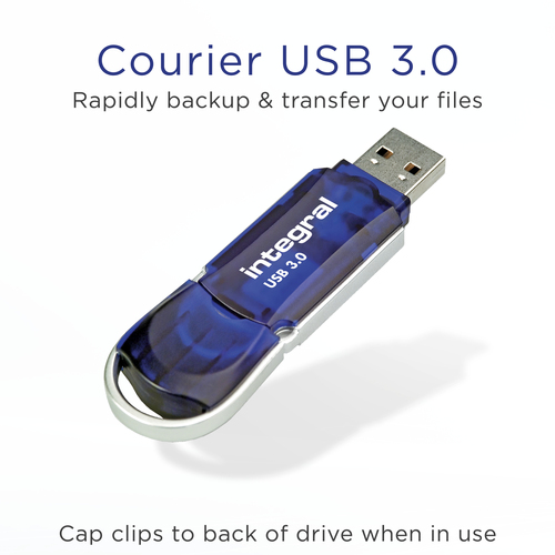 Integral 256GB USB3.0 DRIVE COURIER BLUE UP TO R-120 W-30 MBS – image 2