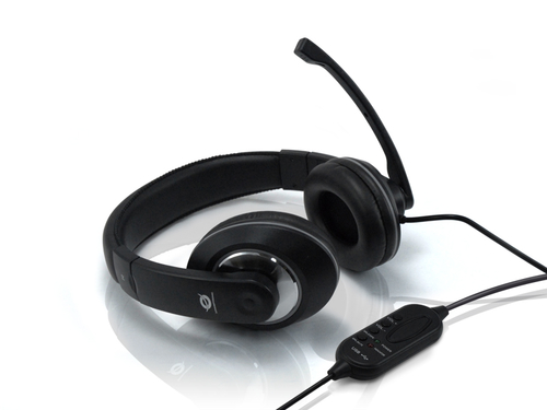 Conceptronic CMUSICSTARU austiņas un brīvroku komplekts Vadu Zvani / mūzika Melns