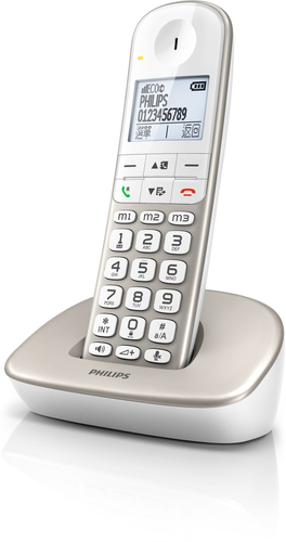 Philips XL4901S/90 telephone DECT telephone Caller ID Pearl, White
