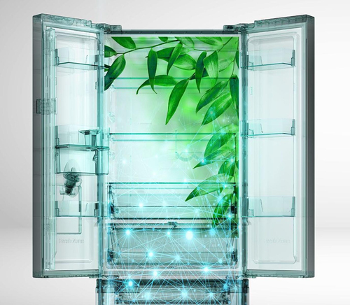 Hisense PureFlat RF632N4WFE Total No Frost Multi-door American Fridge Freezer - Black / Stainless Steel - E Rated, Black - image 5
