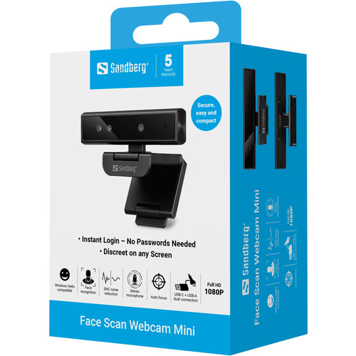 Sandberg Face-ID Webcam Mini – image 9