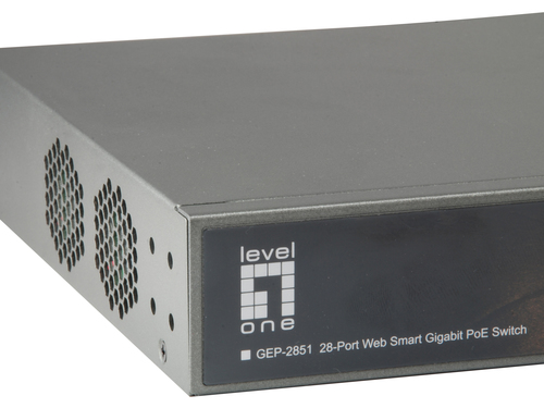 LevelOne TURING 28-Port Web Smart Gigabit PoE Switch, 24 PoE Outputs, 4 x SFP – image 5