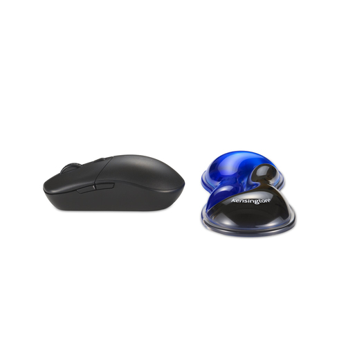 Kensington Slim Duo Gel Handgelenkauflage fr MausTrackball - Blau – Foto 4 von 7