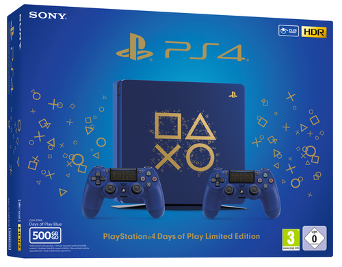 Sony Interactive Entertainment PS4 500GB E + 2 DS4 Days of Play Limited Edition
