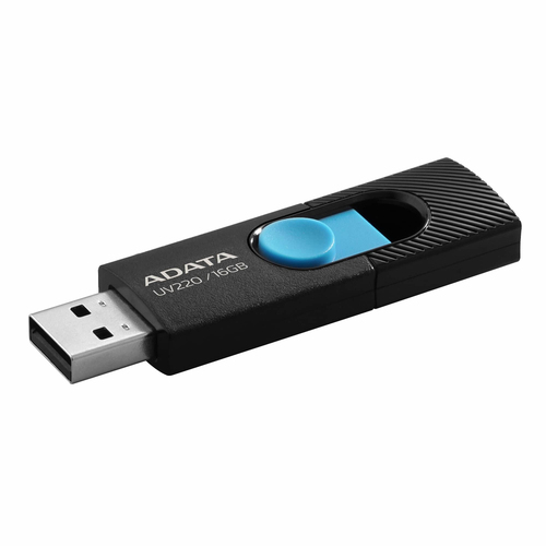 USB FLASH ADATA16GB NEGRO/AZUL RETRACTIL AUV220-16G-RBKBL - Código: AUV220-16G-RBKBL | Compra en Guadalajara