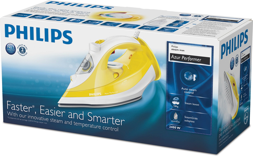 Philips Azur Performer GC3801/60 iron Steam iron SteamGlide soleplate – image 2