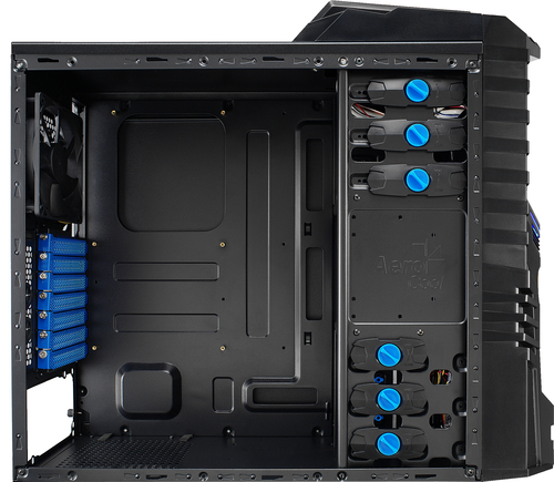 Aerocool X-Warrior Midi Tower Black, Blue – image 3