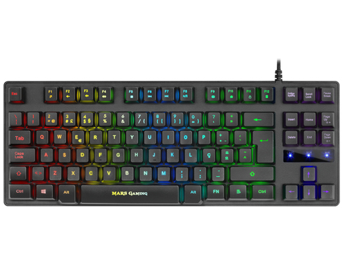 Mars Gaming MKTKLPT Gaming H-Mech Keyboard RGB Lighting 8 Effects Antighosting Portuguese Language