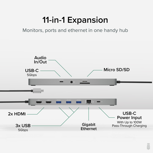 Plugable Technologies 11-in-1 USB-C Hub – image 2