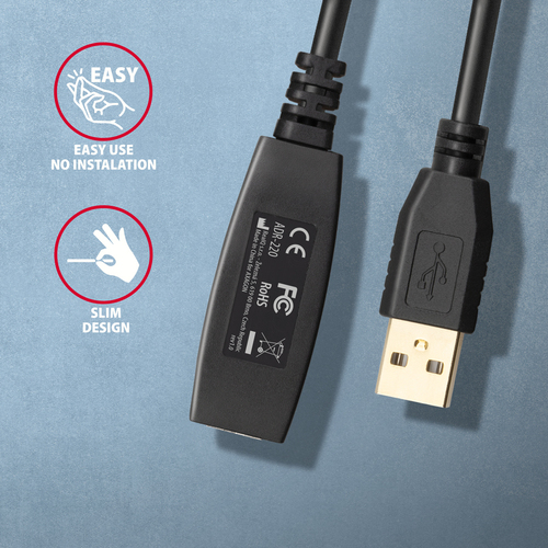 AXAGON ADR-220 - USB-Verlngerungskabel - USB zu USB - 20 m – Foto 5 von 10