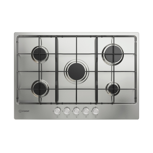 Indesit THP 752 IX/I 1 Нержавеющая сталь Встроенный 75 cm Газовый 5 зона(ы)