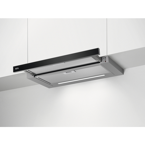 AEG DPE5660G Semi built-in (pull out) Stainless steel 445 m³/h