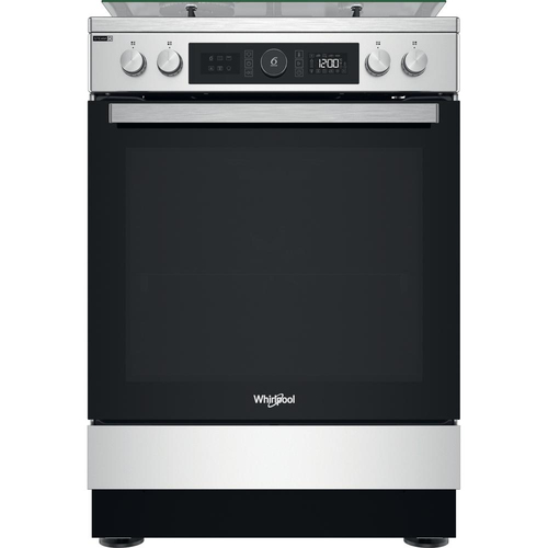 Whirlpool WS68G8ACXT/E Freestanding cooker Electric Gas Black, Stainless steel