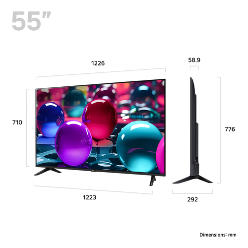 LG UA73006 55" 4K Ultra HD Smart TV - 55UA73006LA, Black - image 2