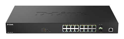 D-Link DMS-1250-18P/E сетевой коммутатор Управляемый L2 2.5G Ethernet (100/1000/2500) Питание по Ethernet (PoE) Черный
