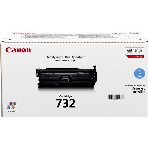 Original Canon 732-C Cyan Toner Cartridge - image 1