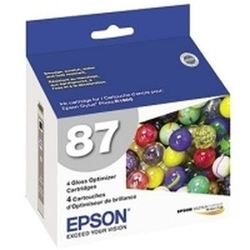 Epson T087020 4-Pack Gloss Optimizer Cartridge