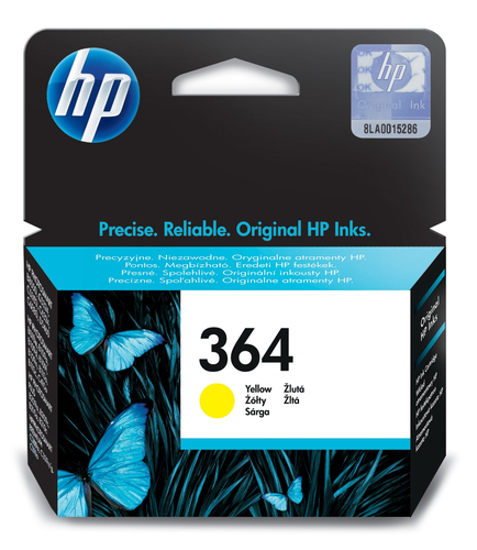 Original HP No. 364 Yellow Ink Cartridge - image 1
