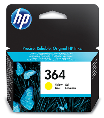 HP 364 Yellow Standard Capacity Ink Cartridge 3ml - CB320E