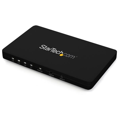 StarTech.com 4-Port HDMI automatic video switch w/ aluminum housing and MHL support – 4K