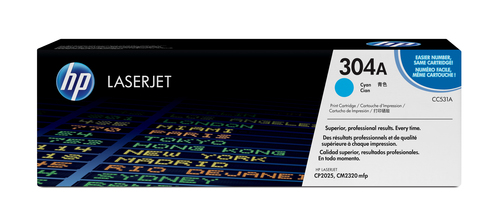 TONER ORIGINAL HP LASERJET 304A CYAN CC531A - CC531A