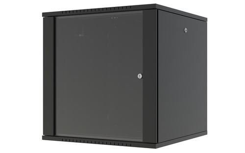 Lanview RWF12U66BL rack cabinet 12U Wall mounted rack Black