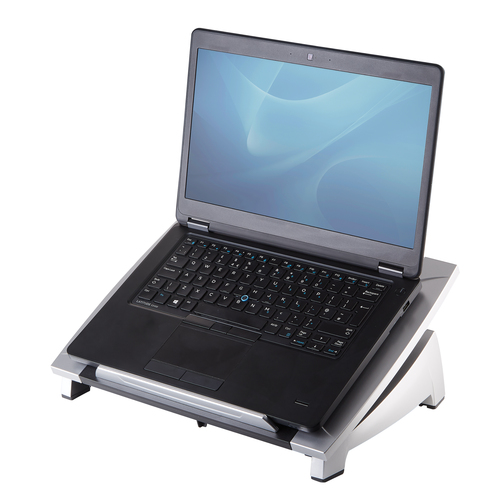 PLACES LAPTOP AT A COMFORTABLE HEIGHT TO HELP PREVENT NECK STRAIN. SUPPORTS 17IN