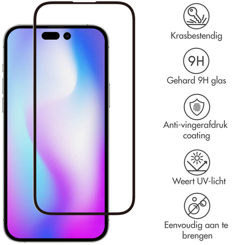 Selencia Gehard Glas Premium Screenprotector iPhone 14 Pro, afbeelding 2