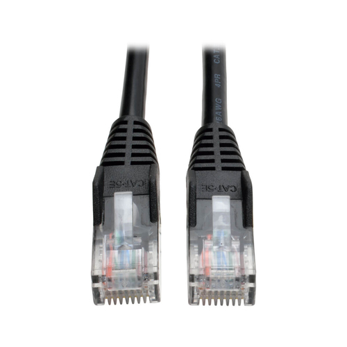 CABLE PATCH CAT5E UTP MOLDEADO  SNAGLESS RJ45 M/M NEGRO 213M  - N001-007-BK