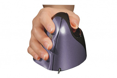 Bakker Elkhuizen BakkerElkhuizen Evoluent 4 Small Wired RH Mouse Black/Purple - image 3